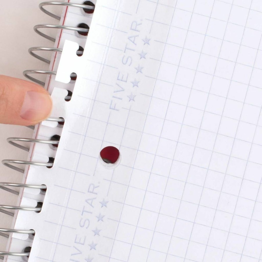 Five Star Reinforced Filler Paper - 8.5 x 11 Inches, 75 Sheets, Loose Leaf Graph & Notebook Paper for Adding Pages (17018)
